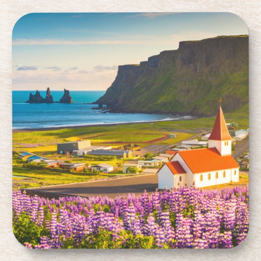 Blumen | Lupinen in Bloom Süd Island Getränkeuntersetzer (Vorderseite)