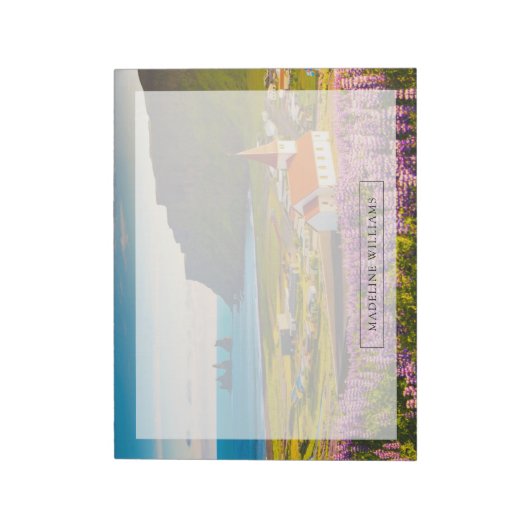 Blumen | Lupinen in Bloom Süd Island Notizblock (Rotiert)