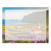 Blumen | Lupinen in Bloom Süd Island Notizblock (Vorderseite)