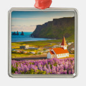 Blumen | Lupinen in Bloom Süd Island Ornament Aus Metall (Vorne)