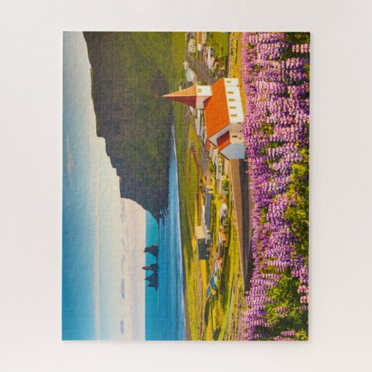 Blumen | Lupinen in Bloom Süd Island Puzzle (Vertikal)
