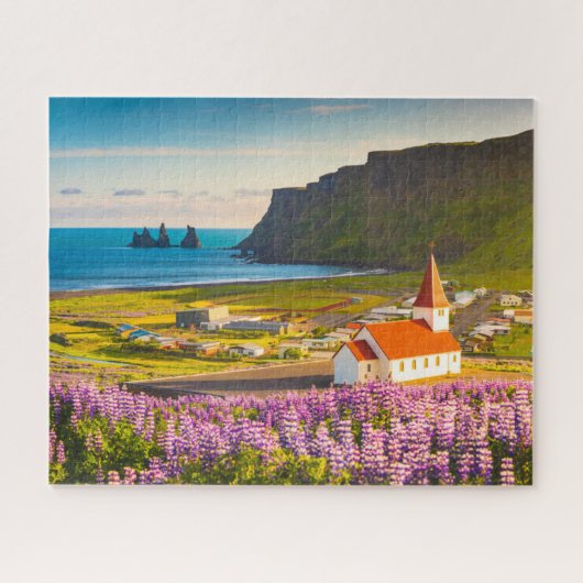 Blumen | Lupinen in Bloom Süd Island Puzzle (Horizontal)
