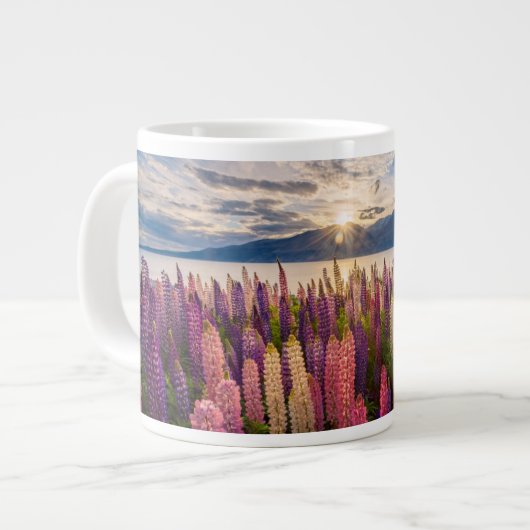 Blumen | Lupinen Neuseeland Jumbo-Tasse (Vorderseite Links)