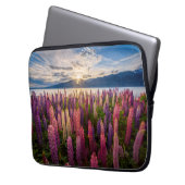 Blumen | Lupinen Neuseeland Laptopschutzhülle (Vorderseite Links)