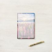 Blumen | Lupinen Neuseeland Post-it Klebezettel (Auf Schreibtisch)