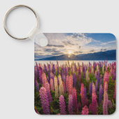 Blumen | Lupinen Neuseeland Schlüsselanhänger (Vorderseite)