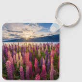 Blumen | Lupinen Neuseeland Schlüsselanhänger (Rückseite)