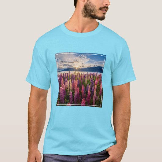 Blumen | Lupinen Neuseeland T-Shirt (Vorderseite)