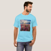 Blumen | Lupinen Neuseeland T-Shirt (Vorne ganz)