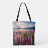 Blumen | Lupinen Neuseeland Tasche (Rückseite)