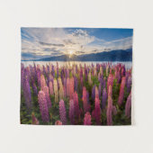 Blumen | Lupinen Neuseeland Wandteppich (Vorderseite (Horizontal))