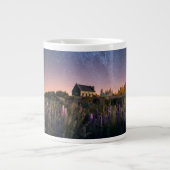 Blumen | Lupines Blühen Tekapo-See Neuseeland Jumbo-Tasse (Vorderseite)
