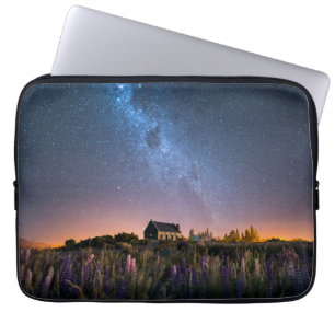 Blumen   Lupines Blühen Tekapo-See Neuseeland Laptopschutzhülle