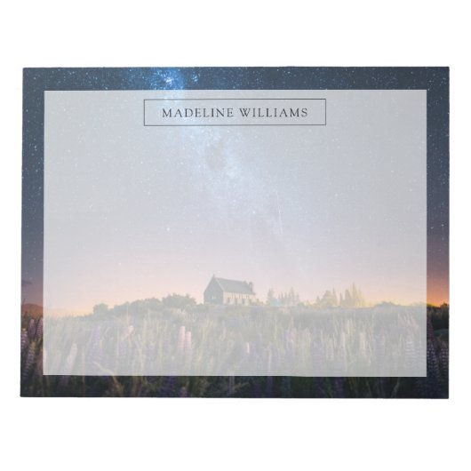 Blumen | Lupines Blühen Tekapo-See Neuseeland Notizblock (Vorderseite)