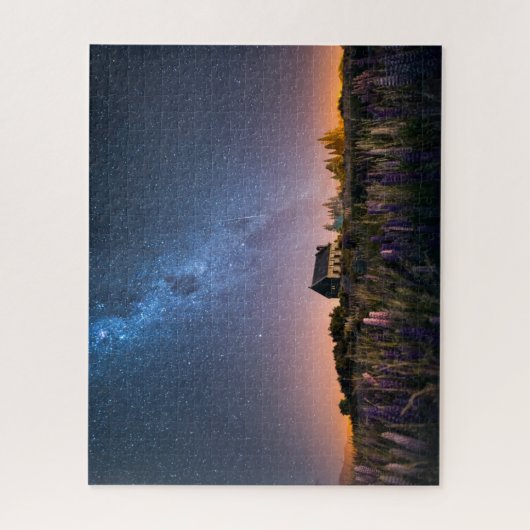 Blumen | Lupines Blühen Tekapo-See Neuseeland Puzzle (Vertikal)