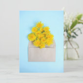 Blumen | Lüster in Umschlag Dankeskarte (Stehend Vorderseite)