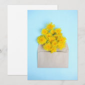 Blumen | Lüster in Umschlag Dankeskarte (Vorne/Hinten)