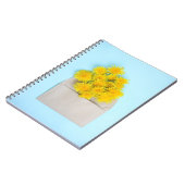 Blumen | Lüster in Umschlag Notizblock (Linke Seite)