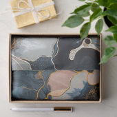 Blumen-Luxus-Deko aus schwarzem Marmor Seidenpapier (Geschenk)