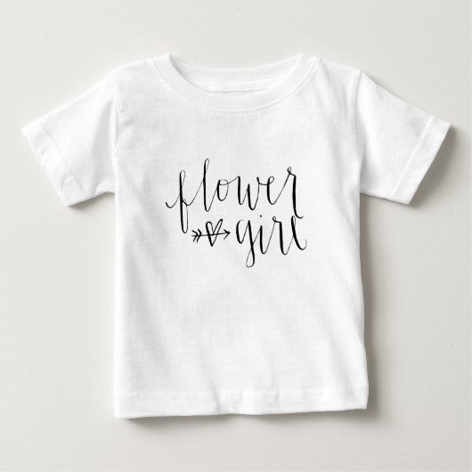 Blumen-Mädchen Baby T-shirt (Vorderseite)