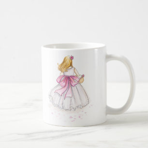 Blumen-Mädchen? Blonde Tasse
