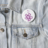 Blumen-Mädchen-Blumen-Knopf Button (Beispiel)
