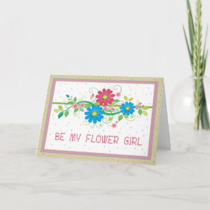 Blumen-Mädchen-BlumenBrautparty-Einladung Einladung