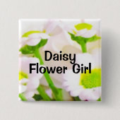 Blumen-Mädchen Button (Vorderseite)
