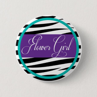 Blumen-Mädchen-Button Button