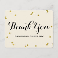 Blumen-Mädchen des GoldGlitzer-| danken Ihnen