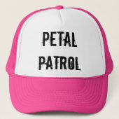 BLUMEN-MÄDCHEN-FERNLASTFAHRER-HUT-ROSA TRUCKERKAPPE (Vorderseite)