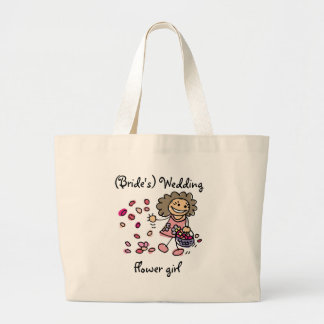 Blumen-Mädchen-Hochzeits-Tasche Jumbo Stoffbeutel