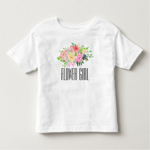 Blumen-Mädchen-Kleinkind-T-Shirt scherzt Kleinkind T-shirt