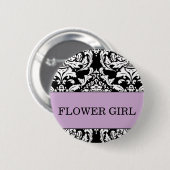 Blumen-Mädchen-Knopf Button (Vorne & Hinten)