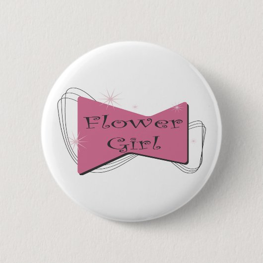 Blumen-Mädchen-Knopf Button (Vorderseite)