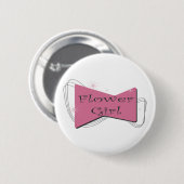 Blumen-Mädchen-Knopf Button (Vorne & Hinten)