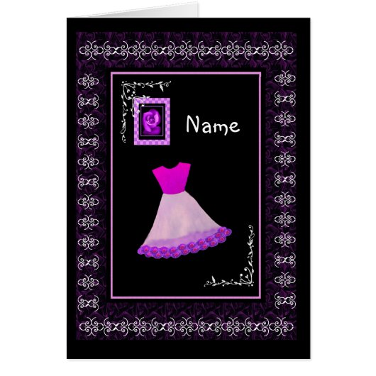 Blumen-Mädchen-LILA Kleid blühte Ordnung (Vorne)