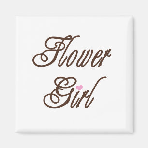 Blumen-Mädchen-nobles Braun Magnet