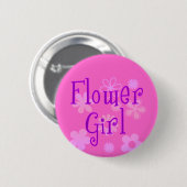 Blumen-Mädchen-Produkte Button (Vorne & Hinten)