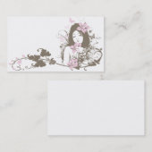 Blumen-Mädchen Visitenkarte (Vorne/Hinten)