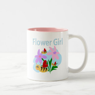 Blumen-Mädchen Zweifarbige Tasse