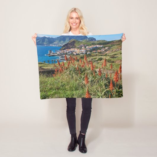 Blumen | Madeira Island Portugal Fleecedecke (Beispiel)