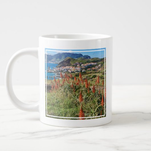 Blumen | Madeira Island Portugal Jumbo-Tasse (Links)