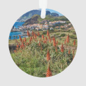 Blumen | Madeira Island Portugal Ornament (Rückseite)