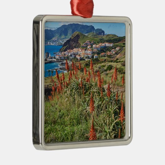 Blumen | Madeira Island Portugal Ornament Aus Metall (Rechts)