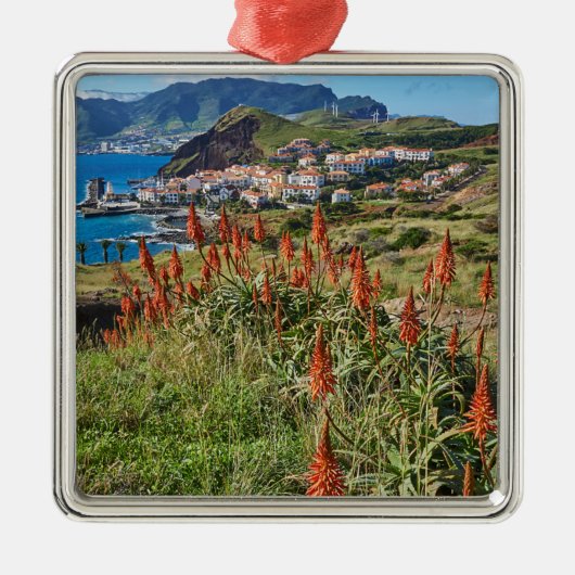 Blumen | Madeira Island Portugal Ornament Aus Metall (Vorne)