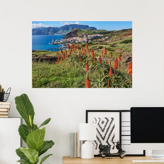 Blumen | Madeira Island Portugal Poster (Heimbüro)