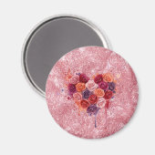 Blumen Magnet (Vorderseite/Rückseite)