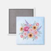 Blumen Magnet (Vorderseite/Rückseite)