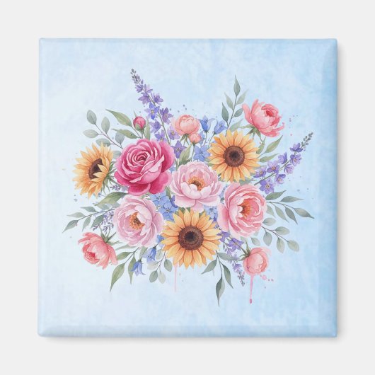 Blumen Magnet (Vorne)